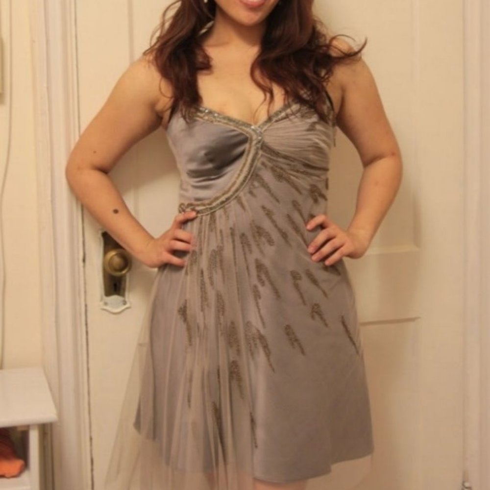 KAREN MILLEN Sequin Beaded Cocktail Dress 8/M